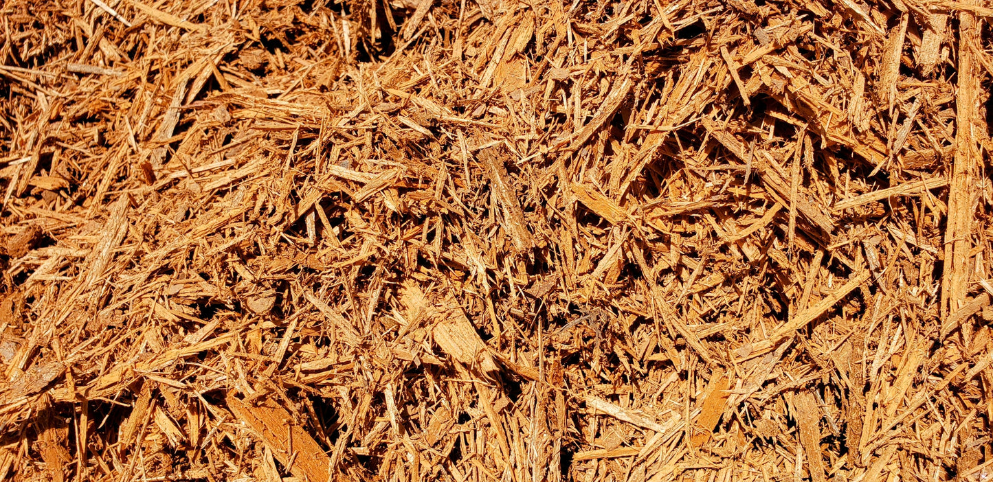 Gold Mulch - Smart Choice Premium Southern Pine gold colored mulch and