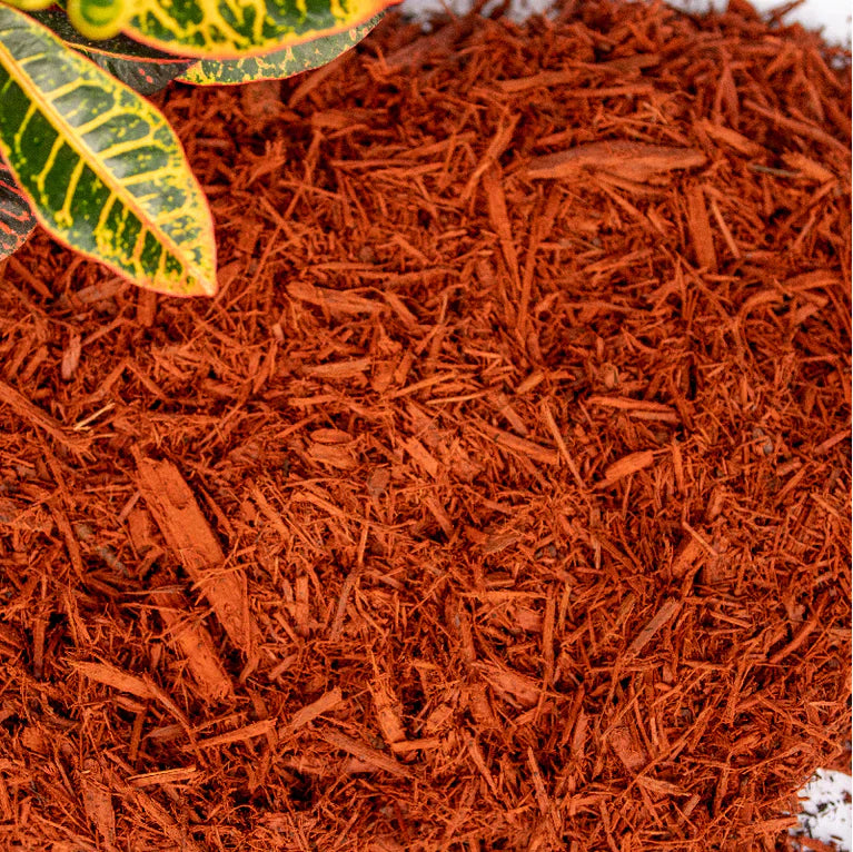 Red Mulch - Smart Choice Premium Southern Pine red colored mulch and s