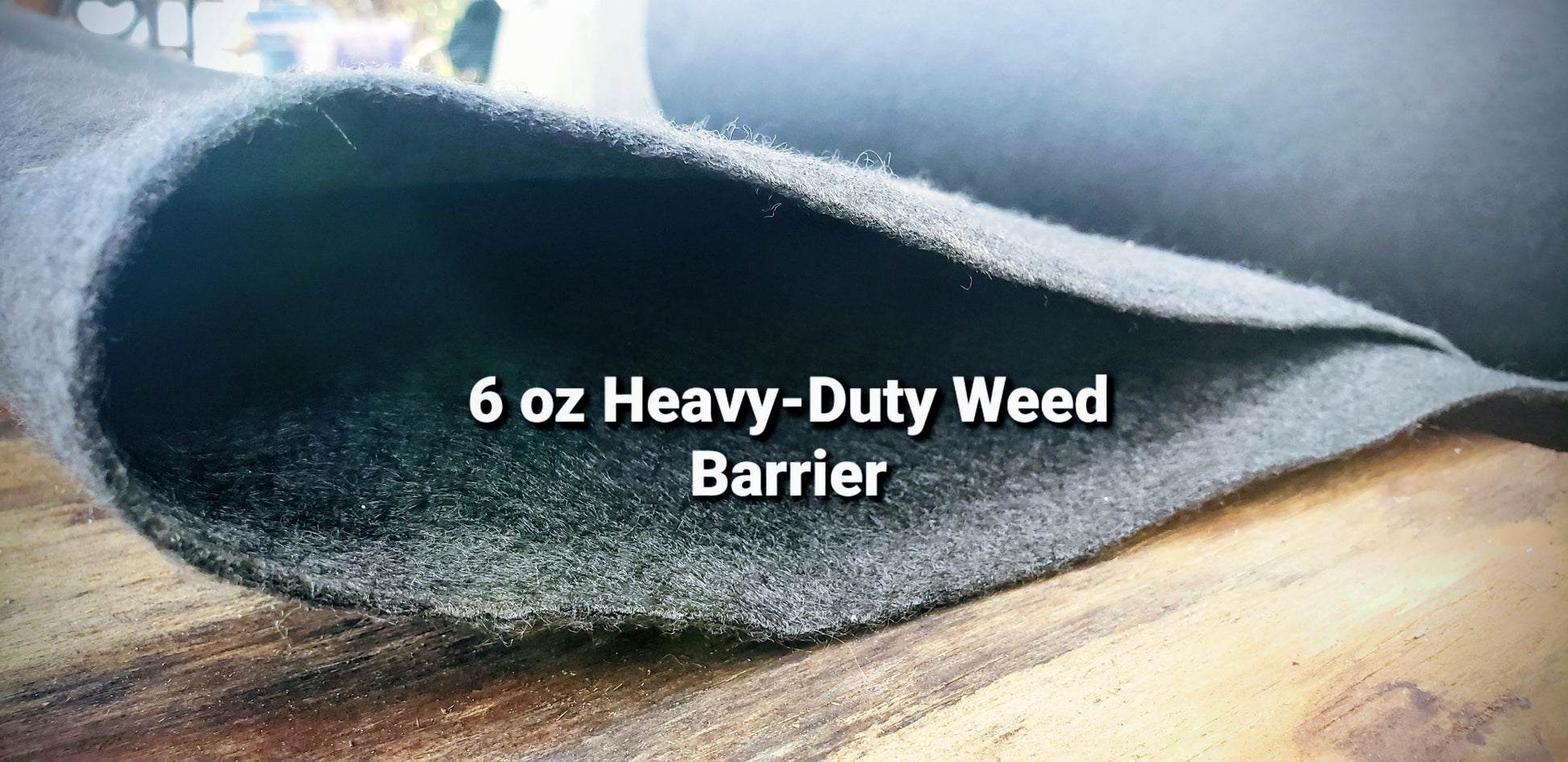 6 oz heavy-duty non-woven landscape fabric weed barrier cross-section